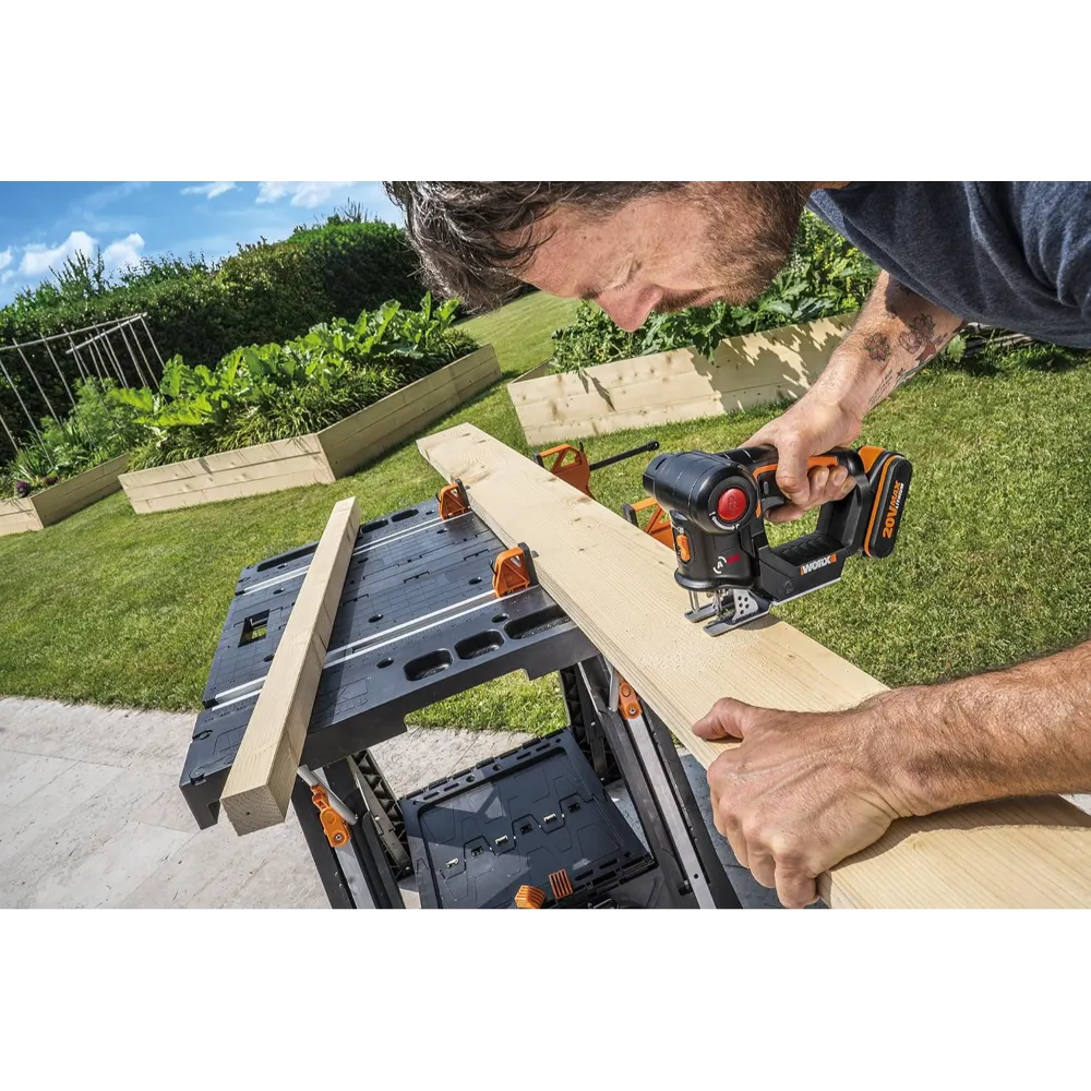 Worx Cordless 2 in 1 Axis Jigsaw / Reciprocating Saw 20v Kit | WX550.2