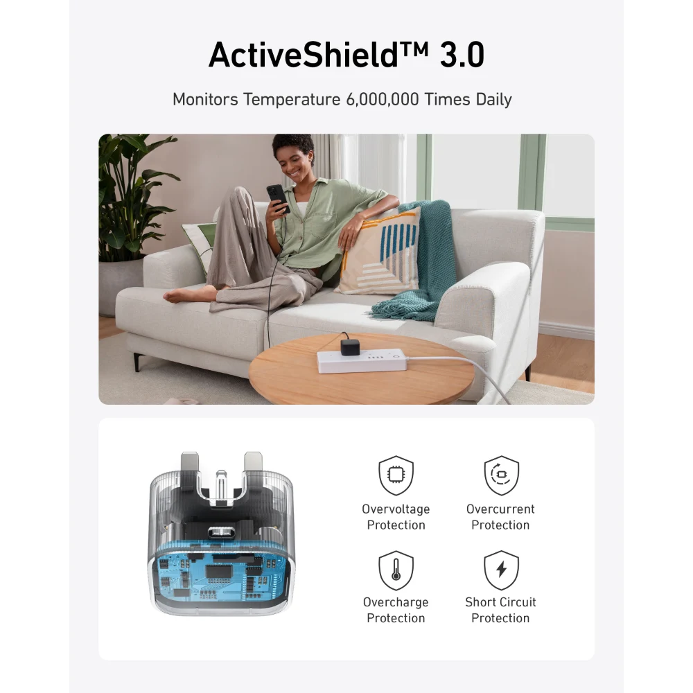 Anker Nano USB C Wall Charger Plug 30W - White | A2337V21