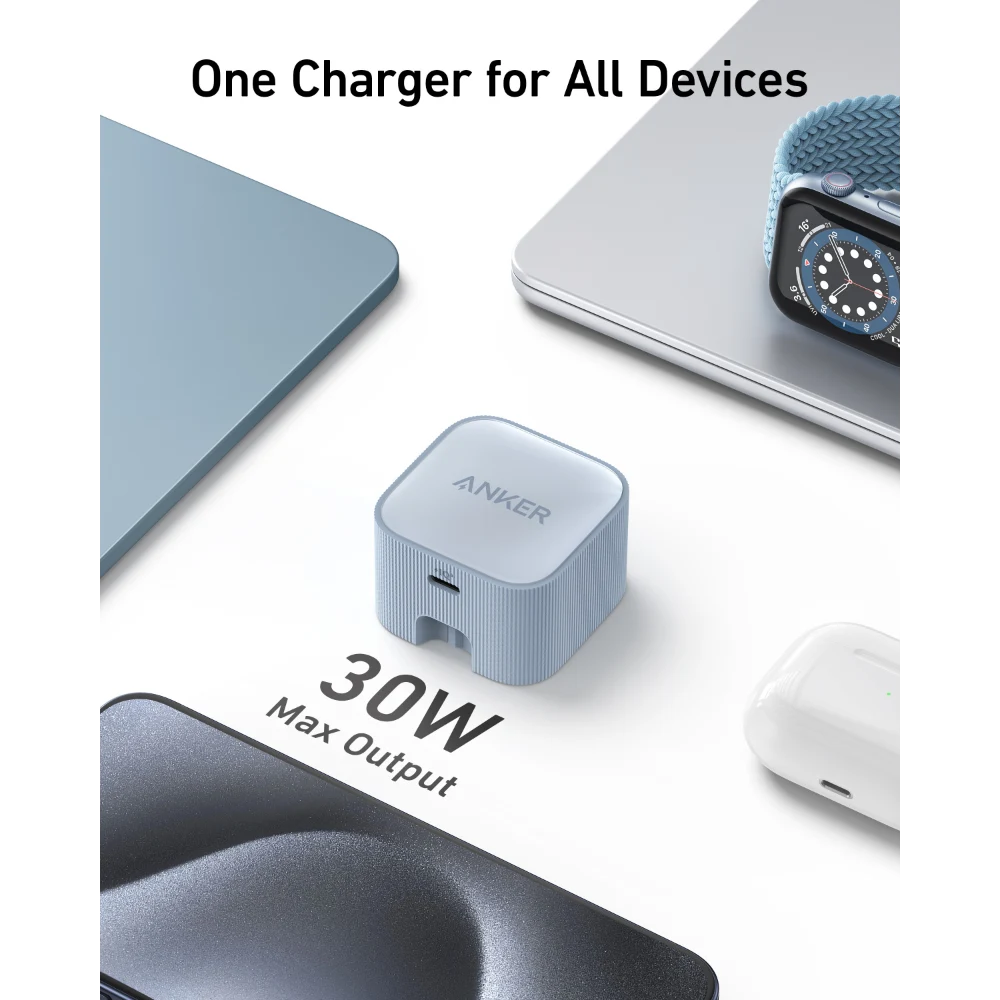 Anker Nano USB C Wall Charger Plug 30W - White | A2337V21