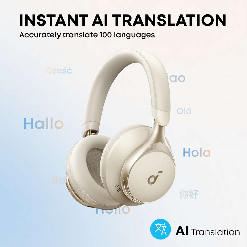 Soundcore Space One Over Ear Active Noise Cancelling Headphones - White | A3035G21