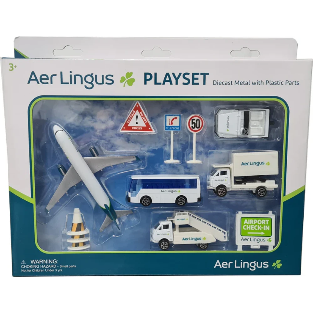 Aer Lingus Diecast A320 Airport Plane Play Set | AL75630