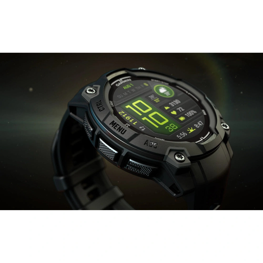 Garmin Instinct 3 Smart Fitness Watch 45mm AMOLED - Black | 49-GAR-010-02936-00