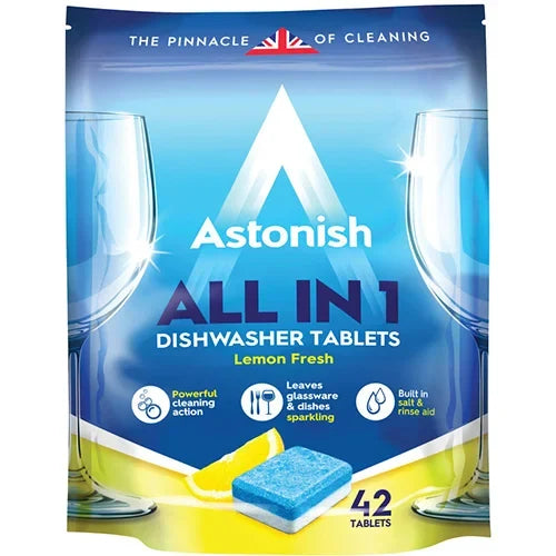 Astonish All in 1 Dishwasher Tabs Tablets Blue Pack of 42 | C2170