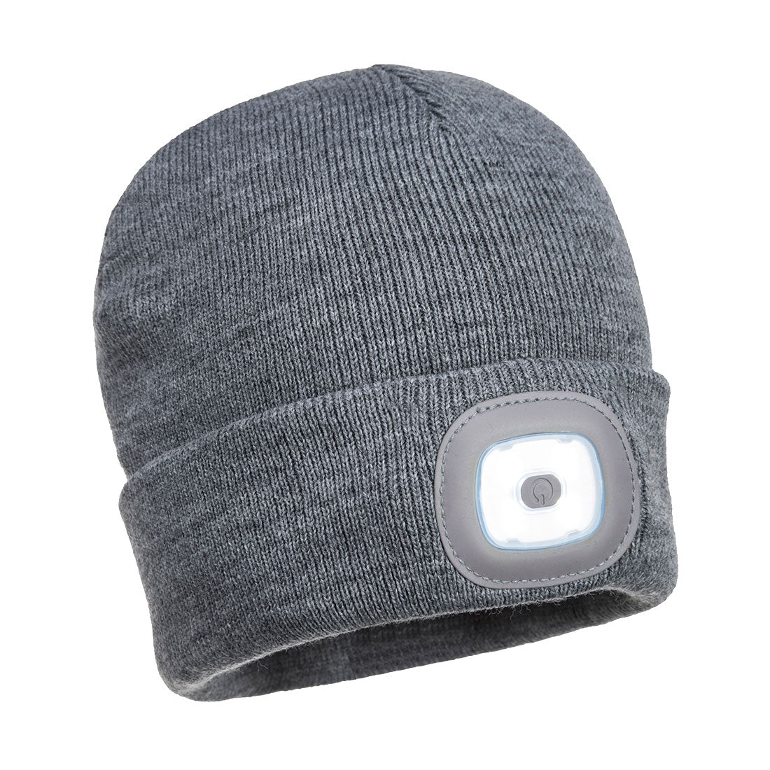 Portwest Rechargeable LED Beanie Hat - Grey | B029GRR