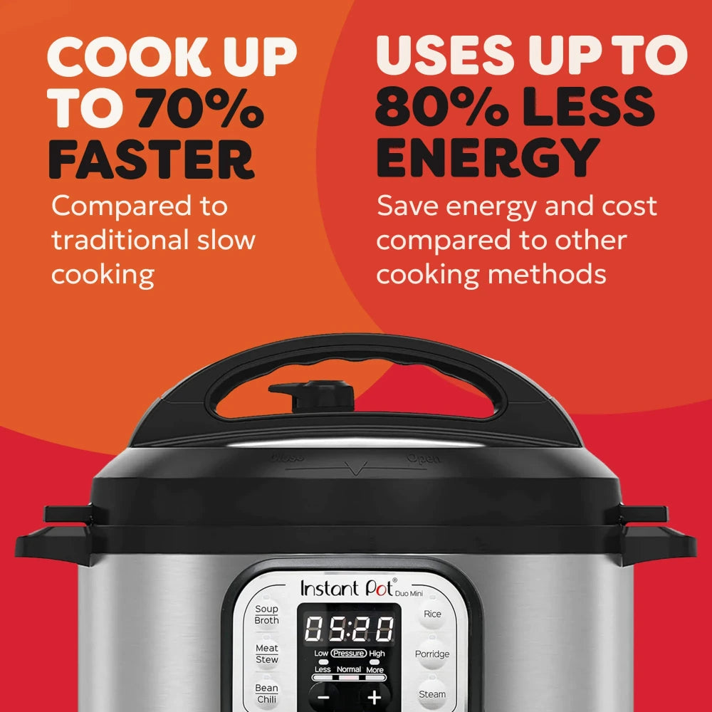 Instant Pot Duo Multi Cooker 3 Litre - Black / Stainless Steel | 110-0044-01-UK