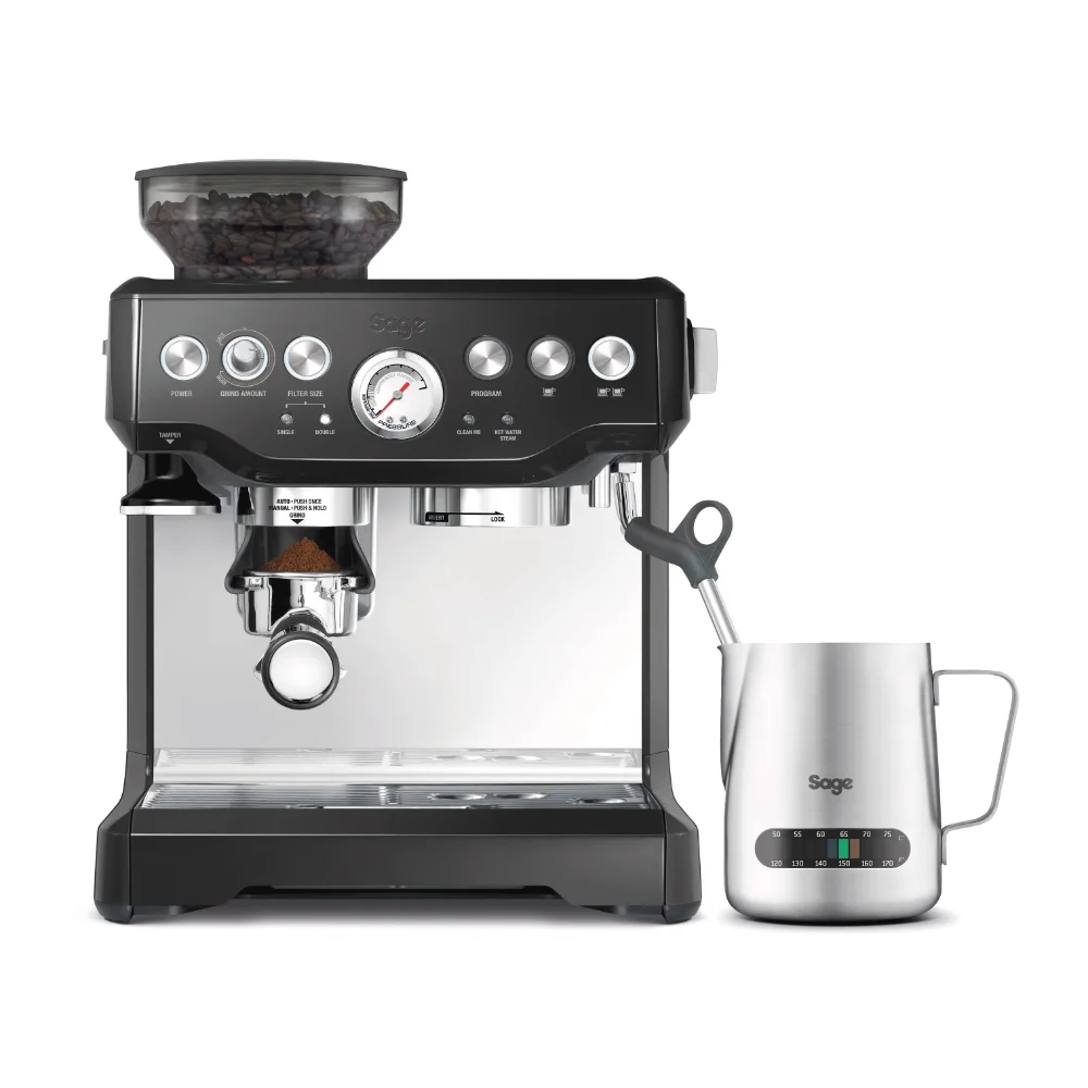 Sage The Barista Express Bean To Cup Coffee Machine - Black Truffle | SES875BTR2GUK1