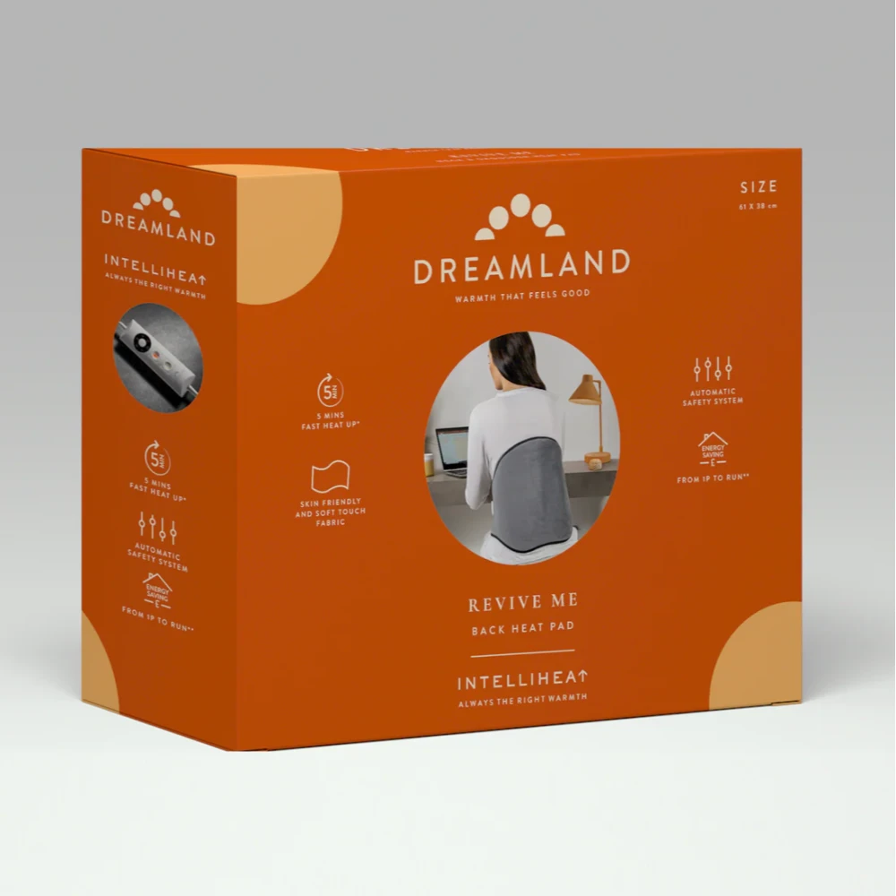 Dreamland Revive Me Lumbar Back Heat Pad - Grey | 16966
