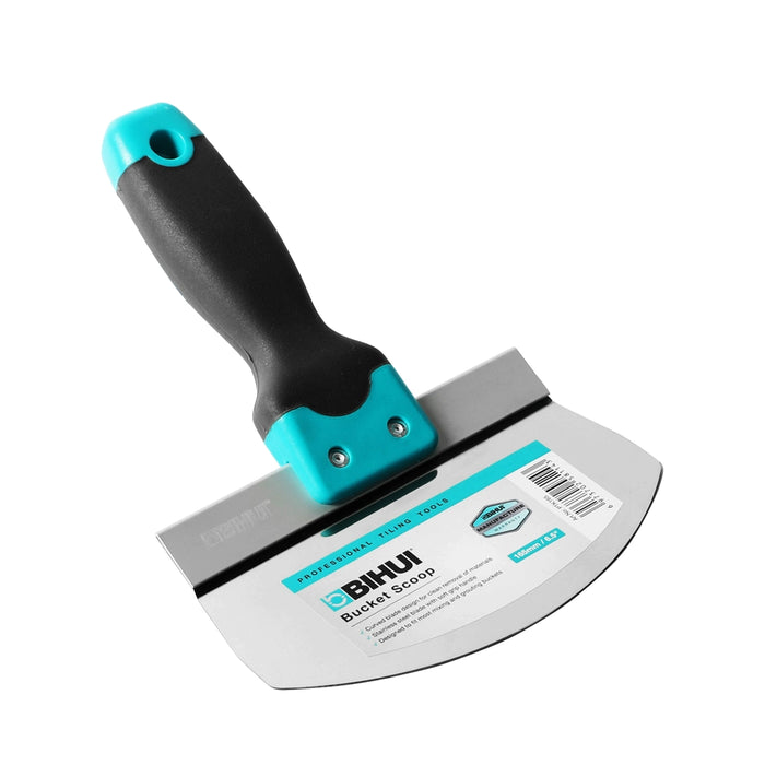 Bihui Curved Bucket Scraper 165mm - Stainless Steel | BHPTK165