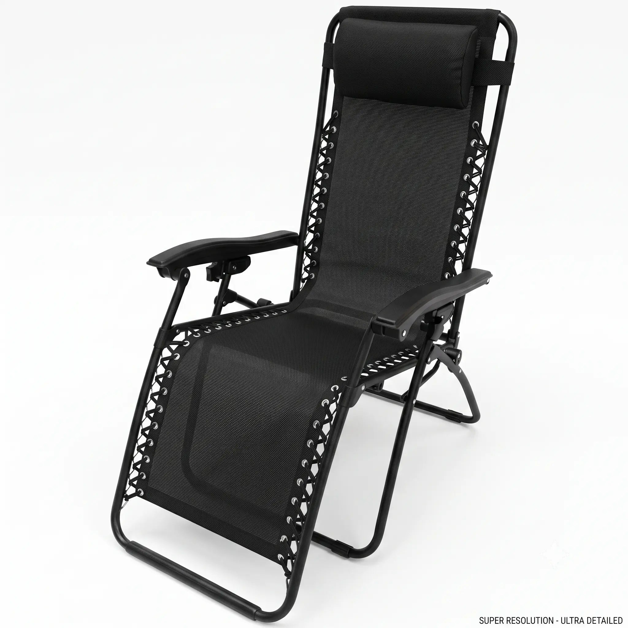Culcita Zero Gravity Garden Recliner Chair | Black Sun Lounger