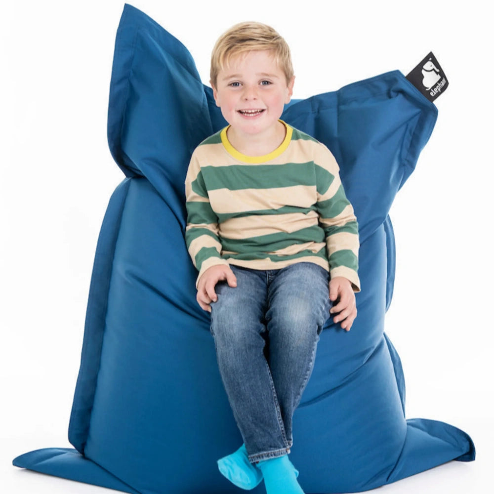 Elephant Soft Bean Bag for Kids - Midnight Blue