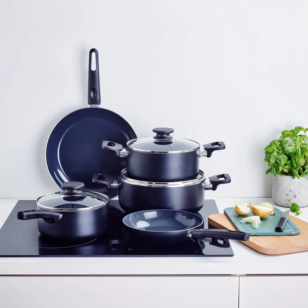 Brabantia Indu+ Cooking Pleasure 5 Piece Saucepan Set - Stainless Steel | 30005095
