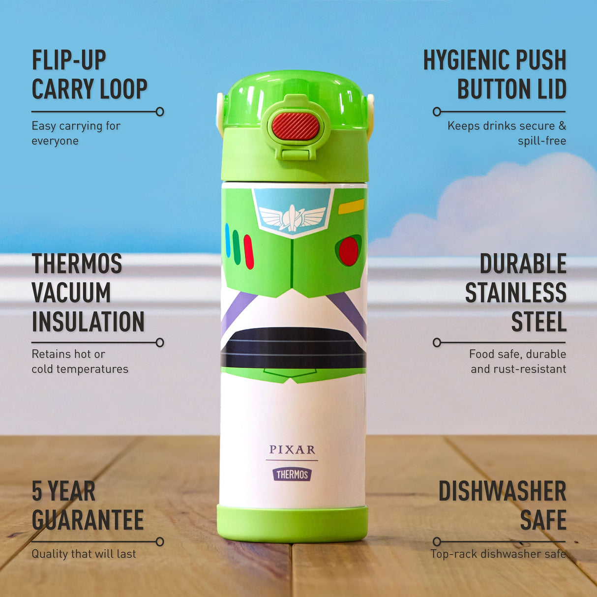 Thermos Disney Pixar Toy Story Buzz Bottle 470ml | 220457