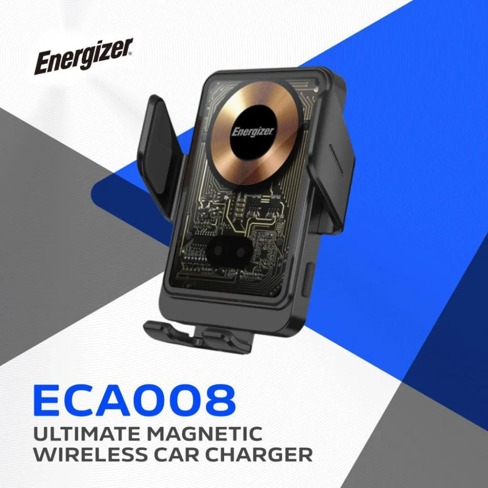 Energizer Magnetic In Car QI Wireless Phone Charger with Auto Grip Arms | ECA008