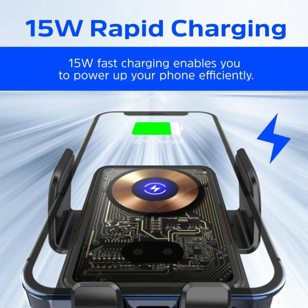 Energizer Magnetic In Car QI Wireless Phone Charger with Auto Grip Arms | ECA008