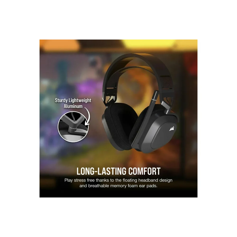 Corsair HS80 Max Wireless Gaming Headset - Steel Gray | 106-CA-9011295-EU