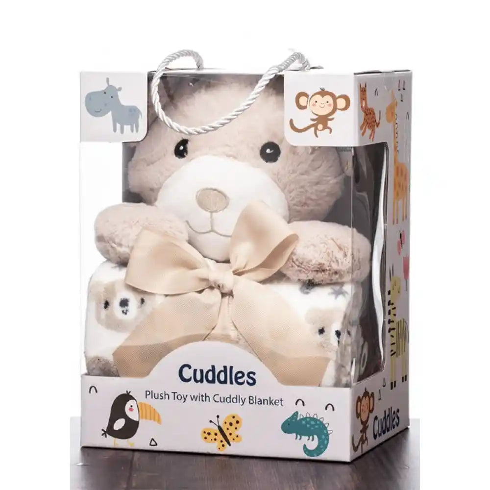 Cuddles Bear with Blanket Set 25cm | CB7