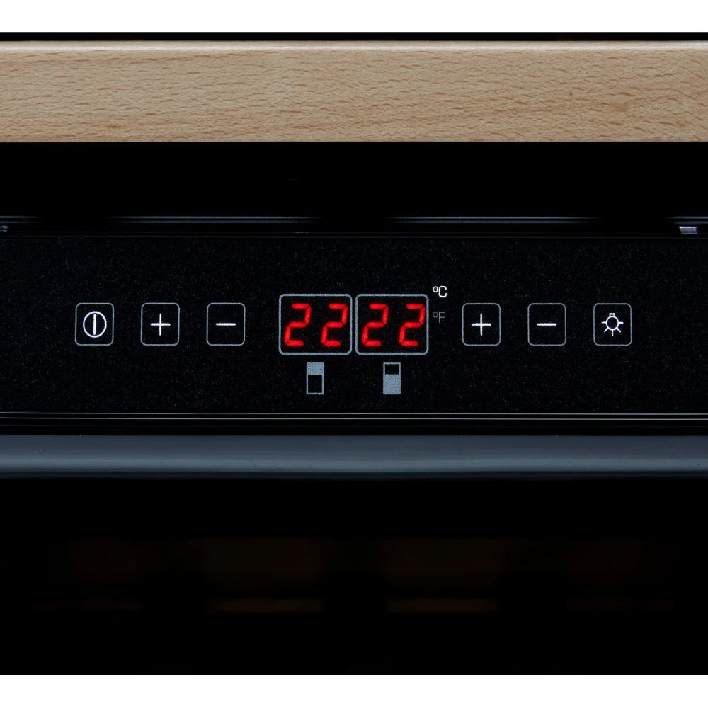 CDA 60cm Wine Cooler Dual Zone - Black | FWC604BL