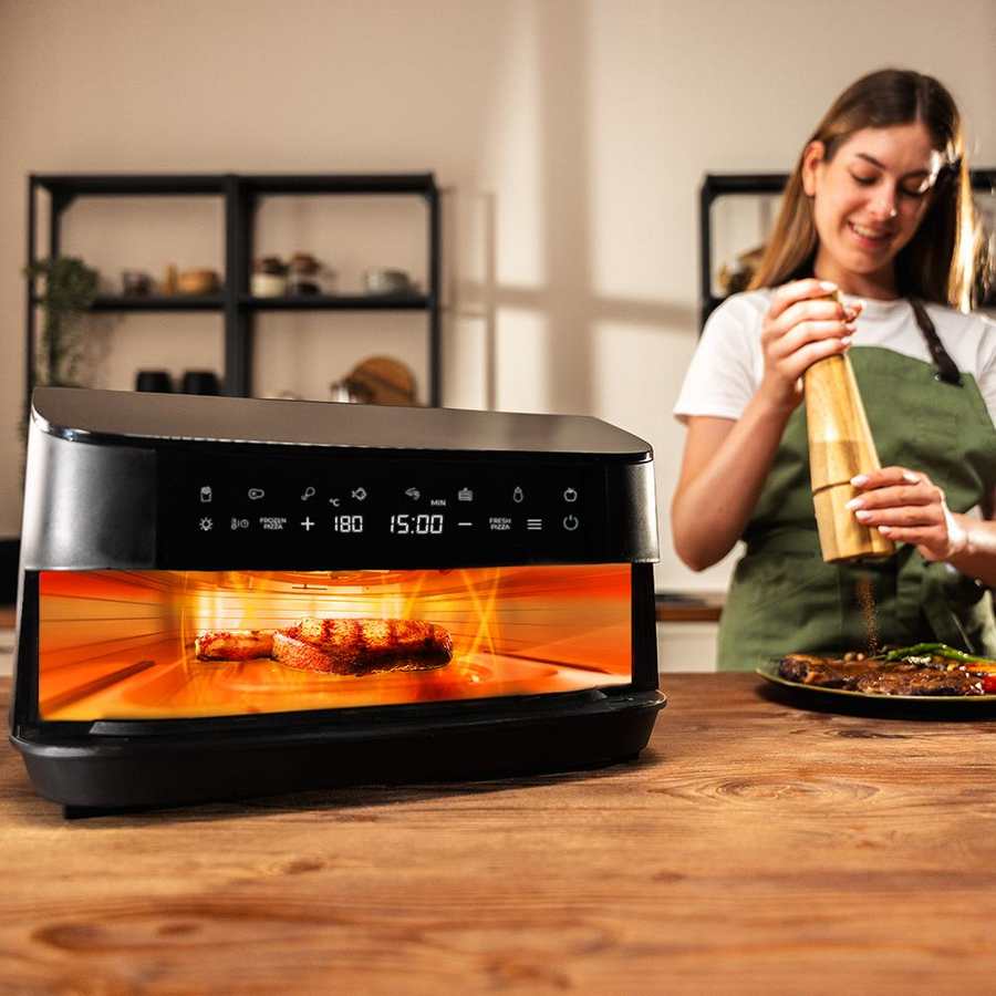 Cecotec 7 Litre Air Fryer / Pizza Oven 1350w - Black | 000463
