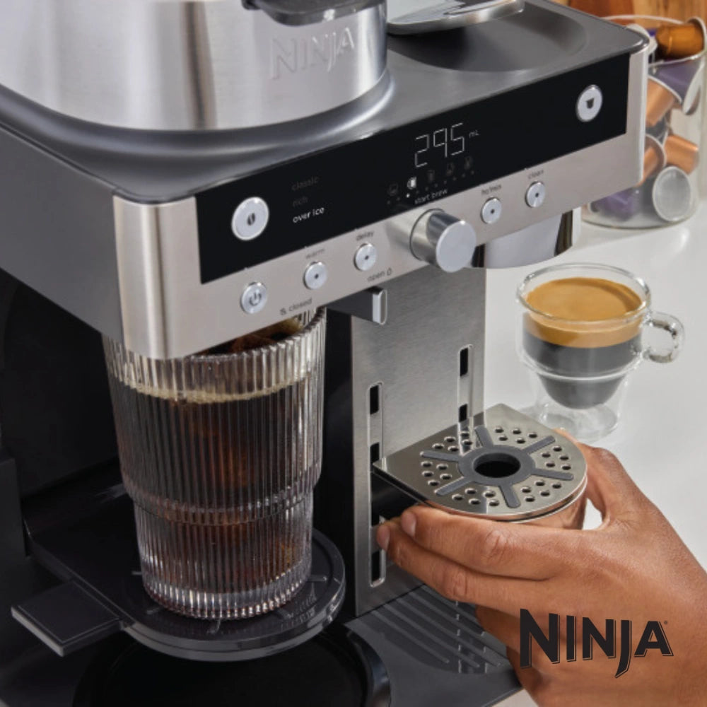 Ninja Prestige DualBrew System Pod and Filter Coffee Machine - Stainless Steel and Black | CFN802UK