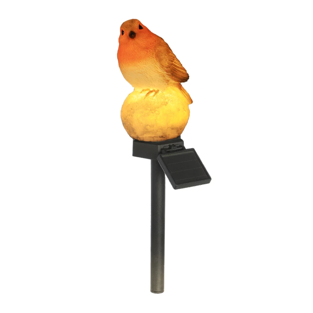 WGP Solar Robin on Stake with LED | G0465