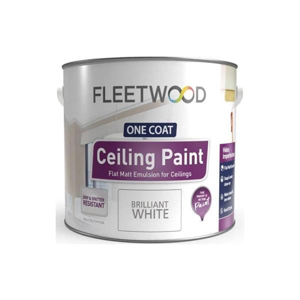 Fleetwood Ceiling Paint 2.5 Litre - Brilliant White | CLP25BW