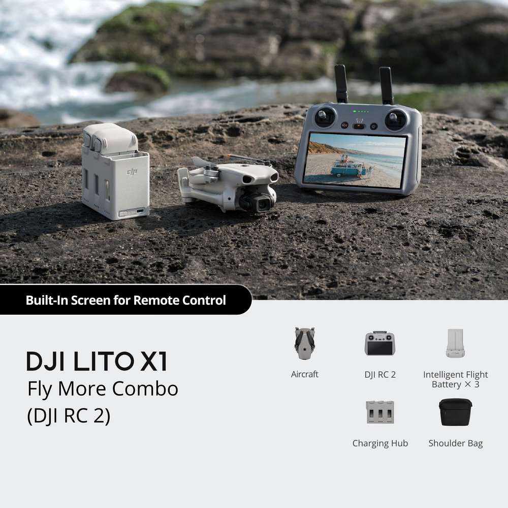 DJI Lito X1 Fly More Combo Drone (DJI RC 2) | CP.MA.00000975.01