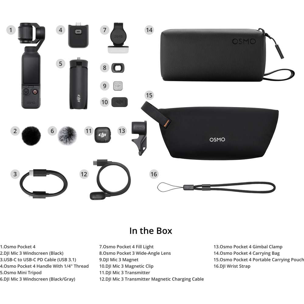 DJI Osmo Pocket 4 Creator Combo | CP.OS.00000544.04