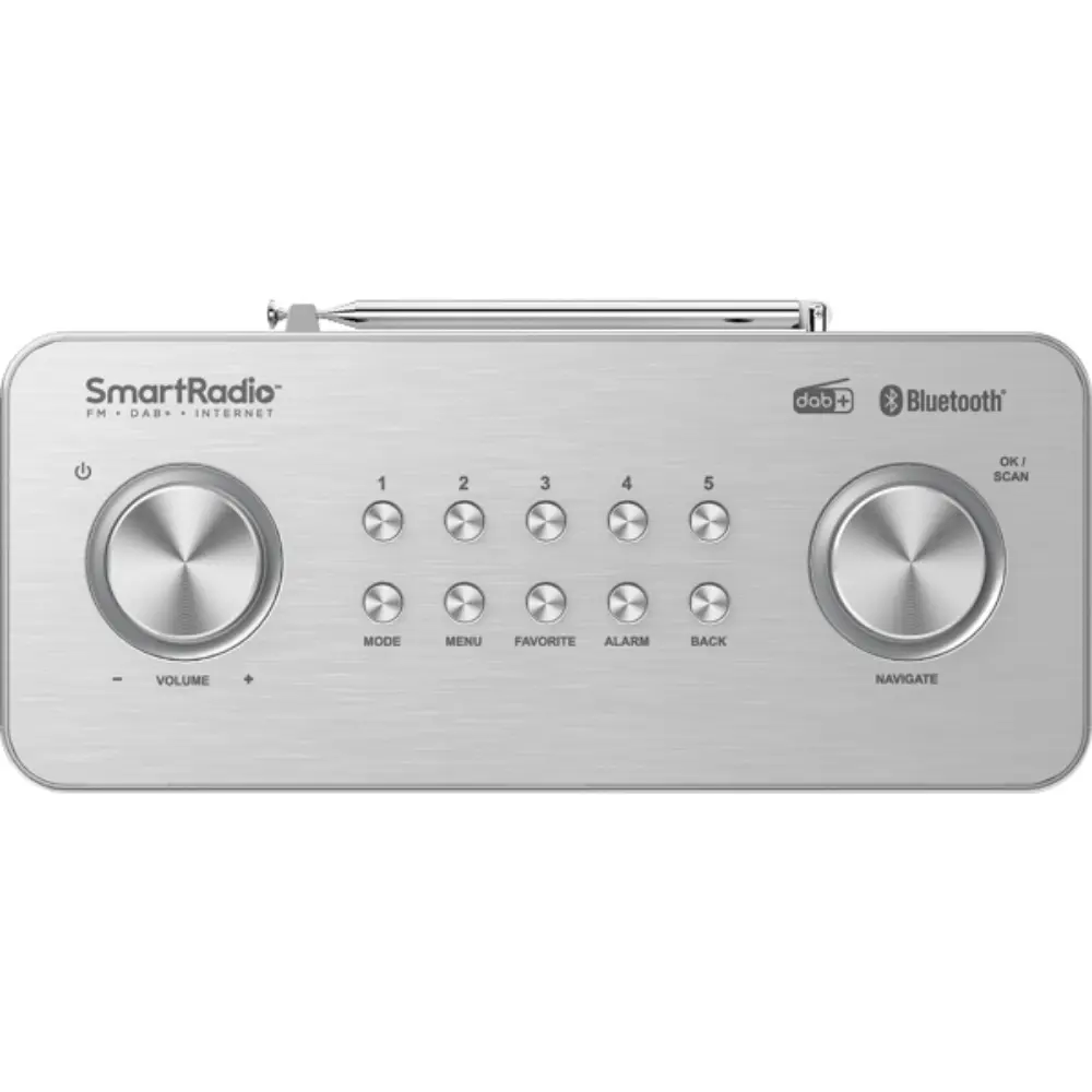 Kenwood Compact Smart WIFI Internet FM Radio - Silver | CR-ST100S-S
