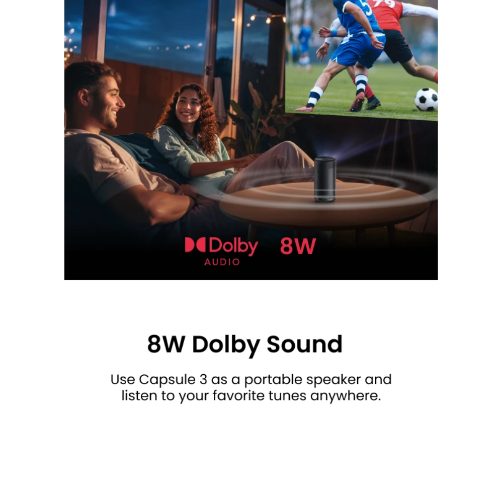 Nebula Capsule 3 1080p Mini Portable Projector - Black | D2425212