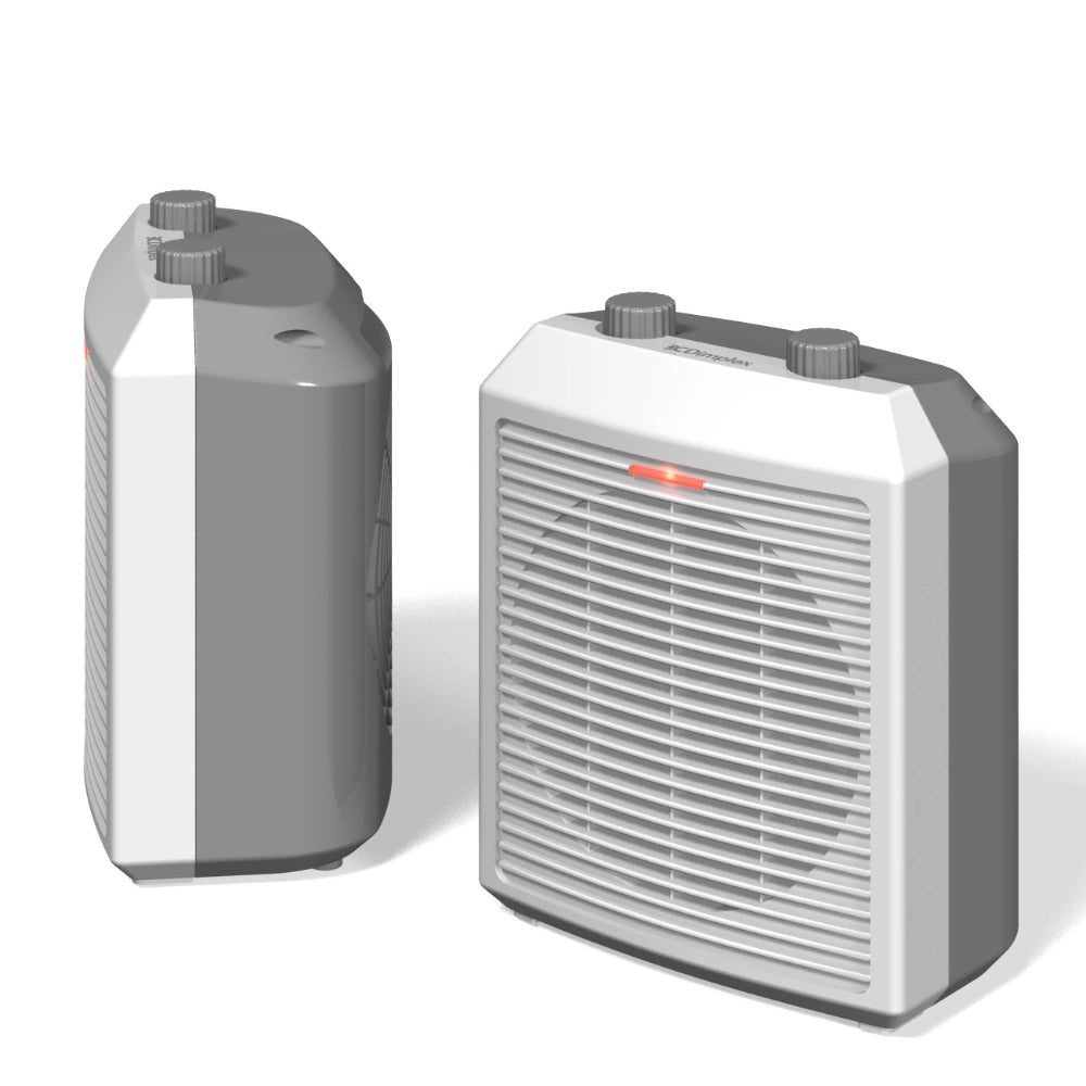 Dimplex 2kW Upright Fan Heater - Grey | DEUF2N