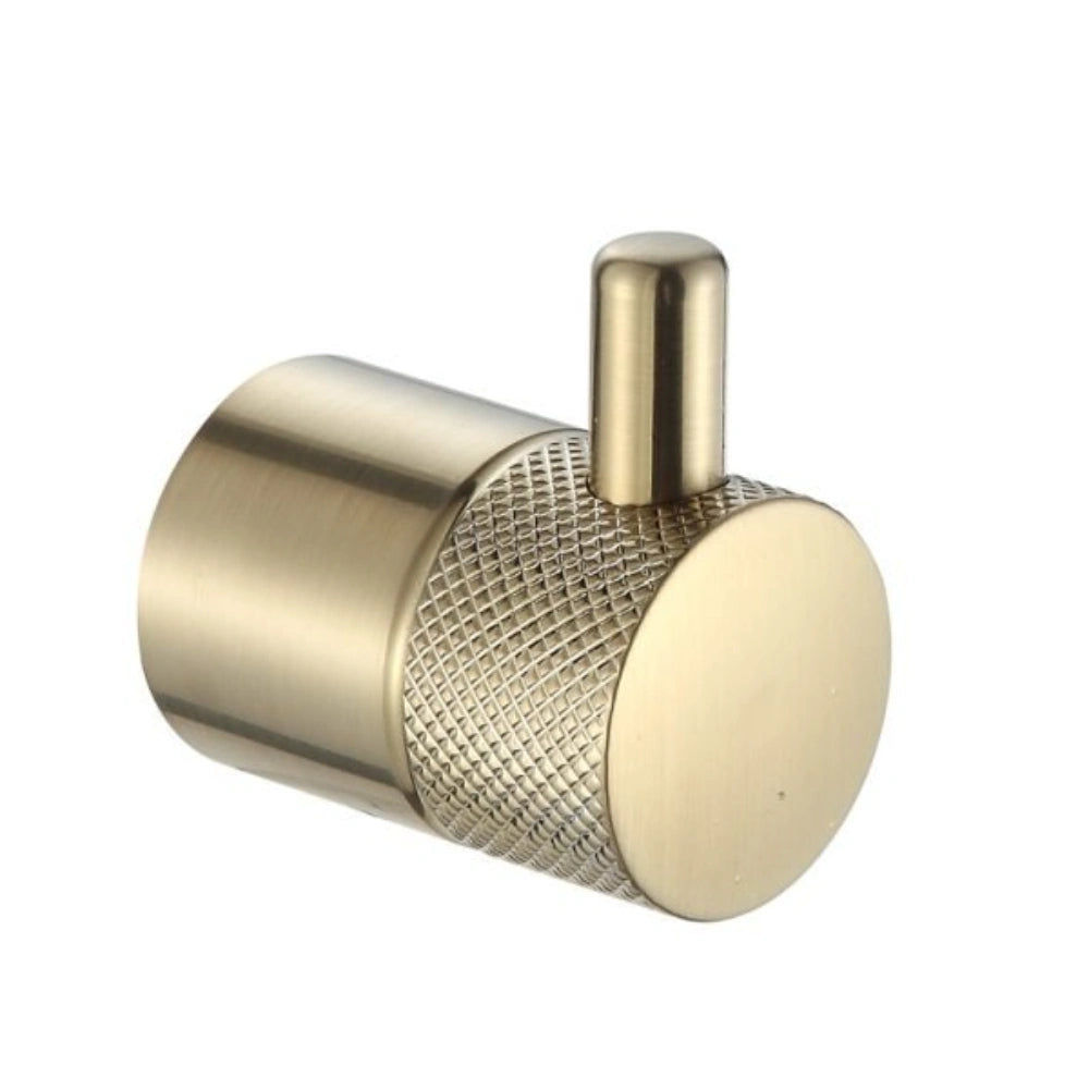 De Vielle Bathroom Santorini Robe Hook - Gold | DEV98005GB