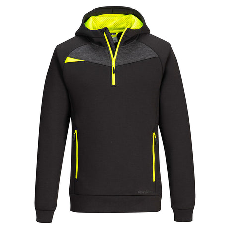 Portwest DX4 1/4 Zip Technical Hoodie - Black