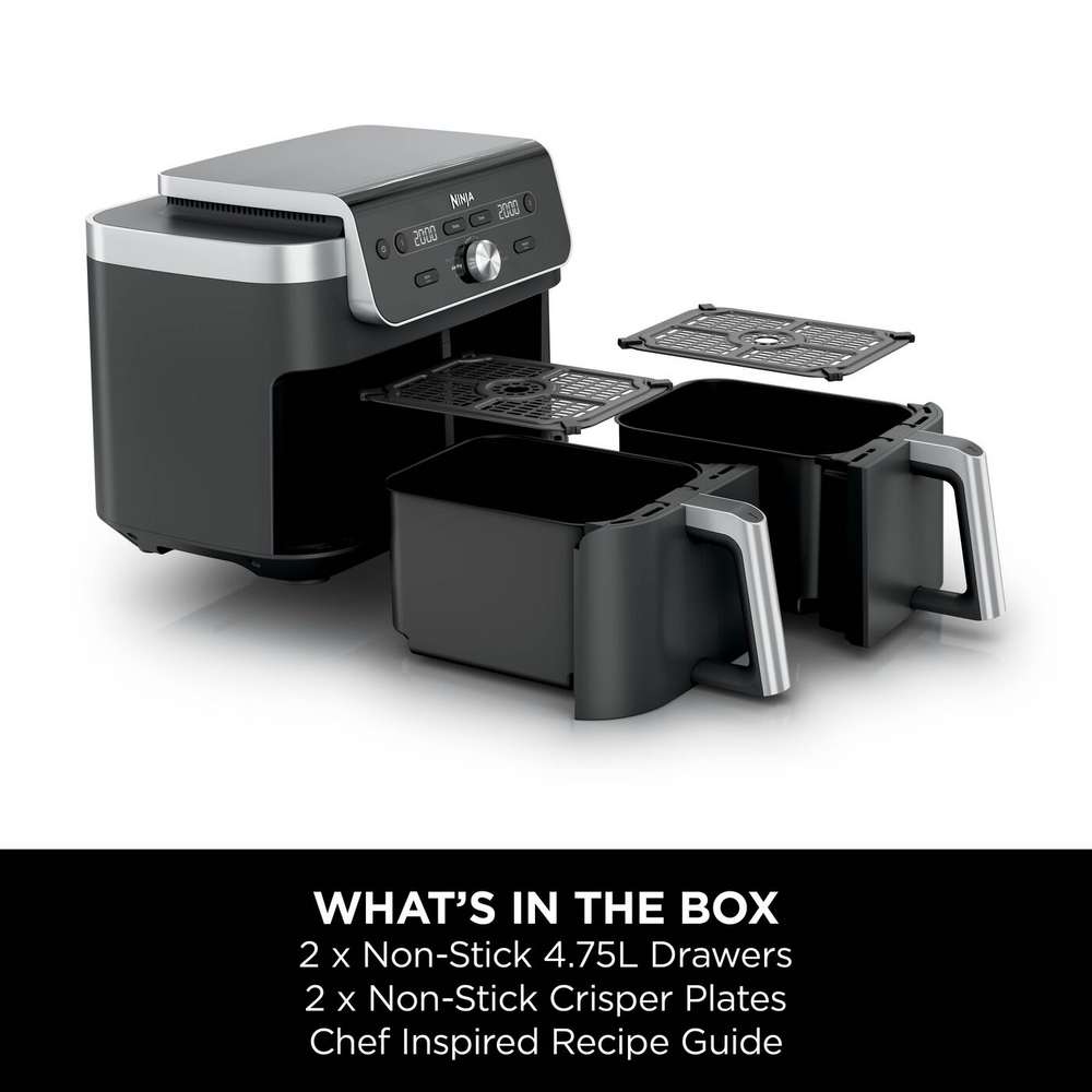 Ninja DualZone XL Dual Twin Drawer Air Fryer | DZ901UK