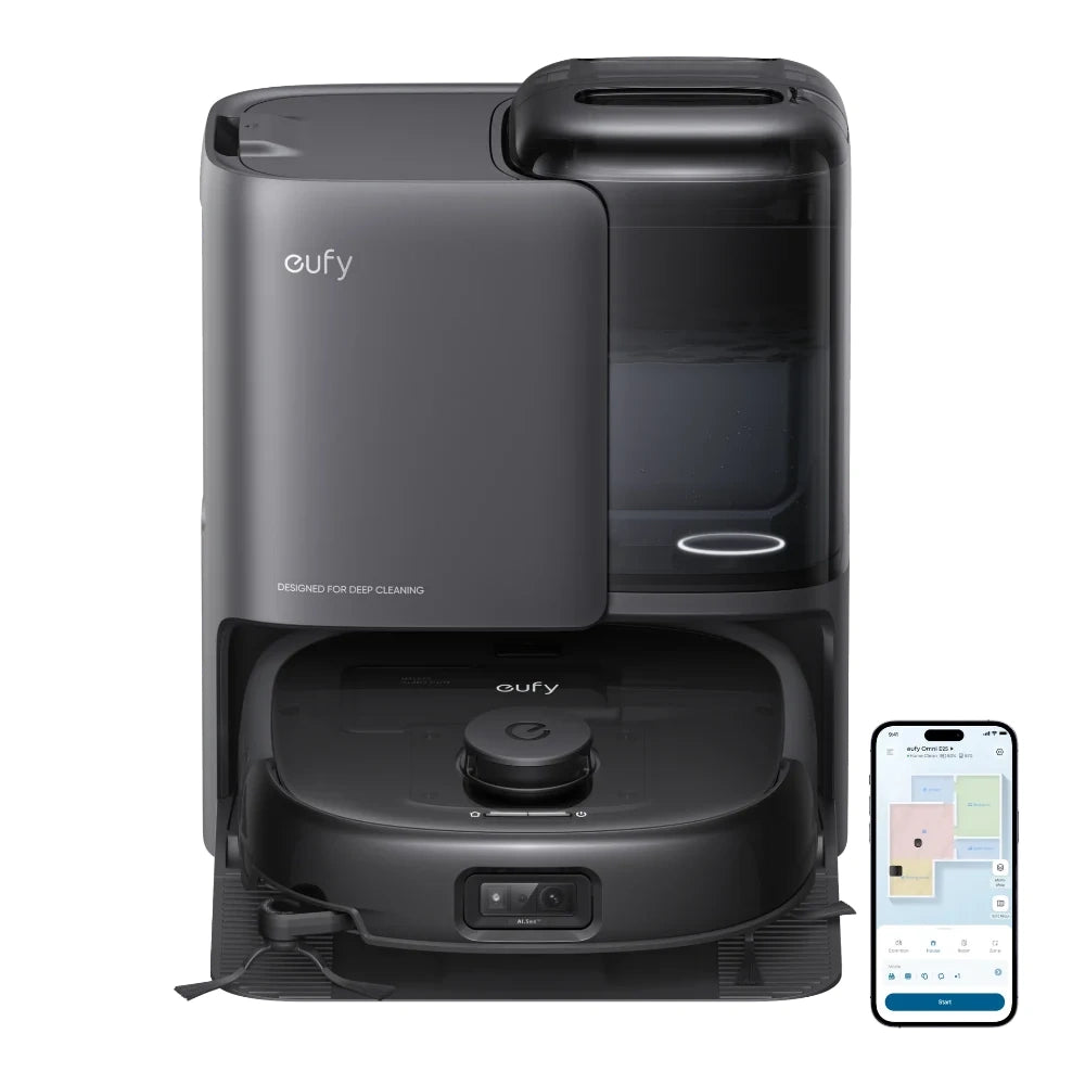 Eufy Omni E25 Robot Vac Vacuum Cleaner and Mop with Self Empty Station | Carpet & Hard Floor