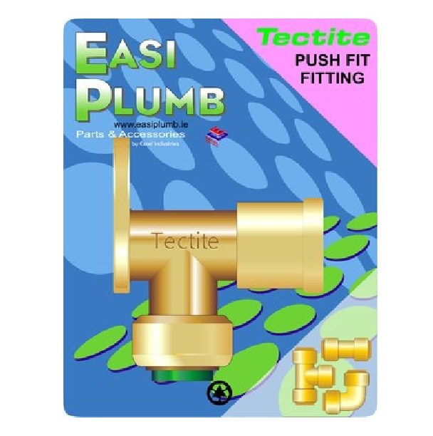 Easi Plumb 1/2" Tectite Wall Plate Elbow | EPT17W12