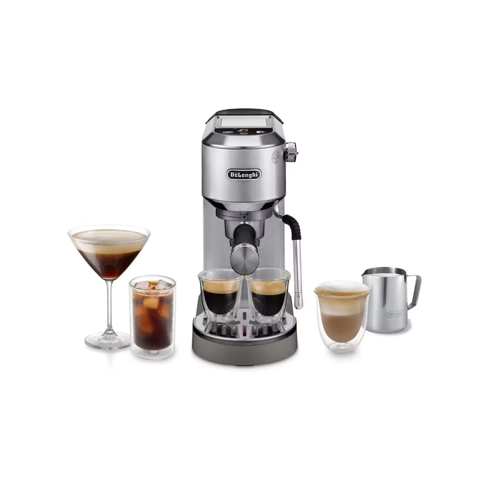 DeLonghi Dedica Duo Espresso Coffee Machine - Stainless Steel | EC890.M
