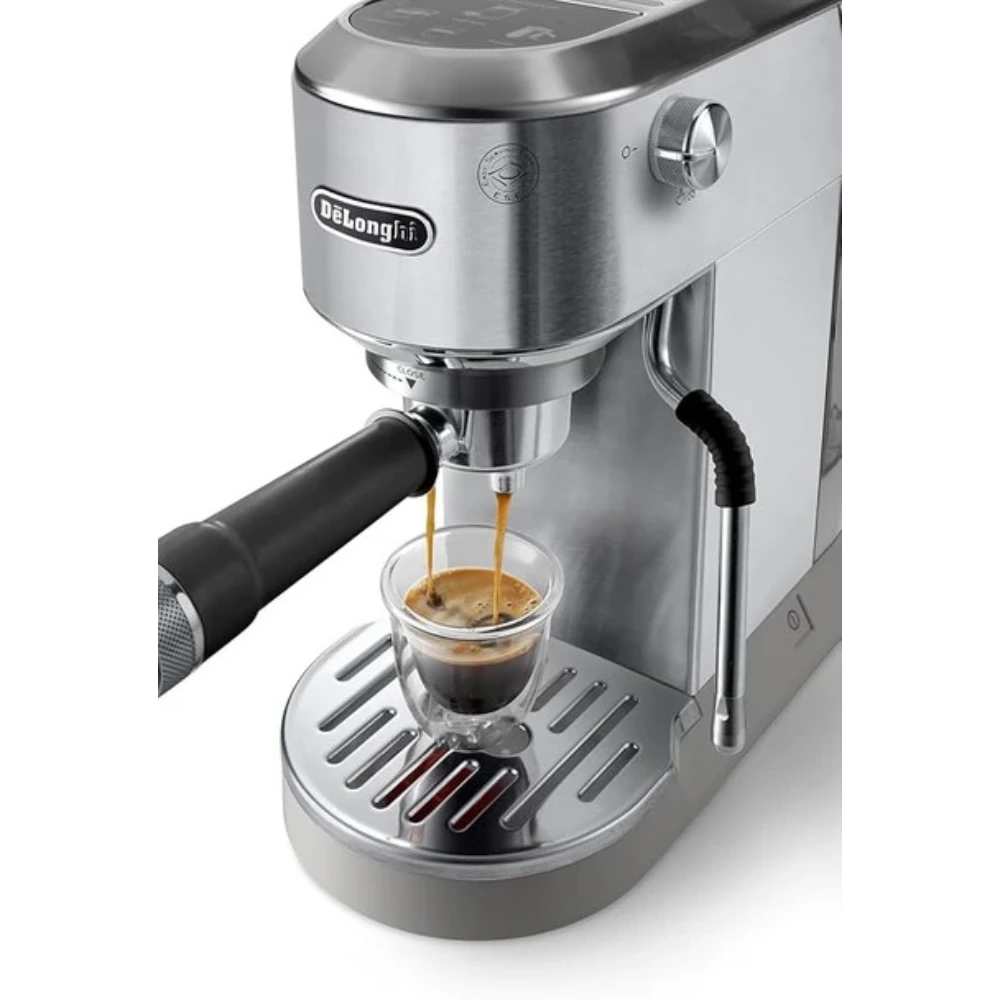 DeLonghi Dedica Duo Espresso Coffee Machine - Stainless Steel | EC890.M