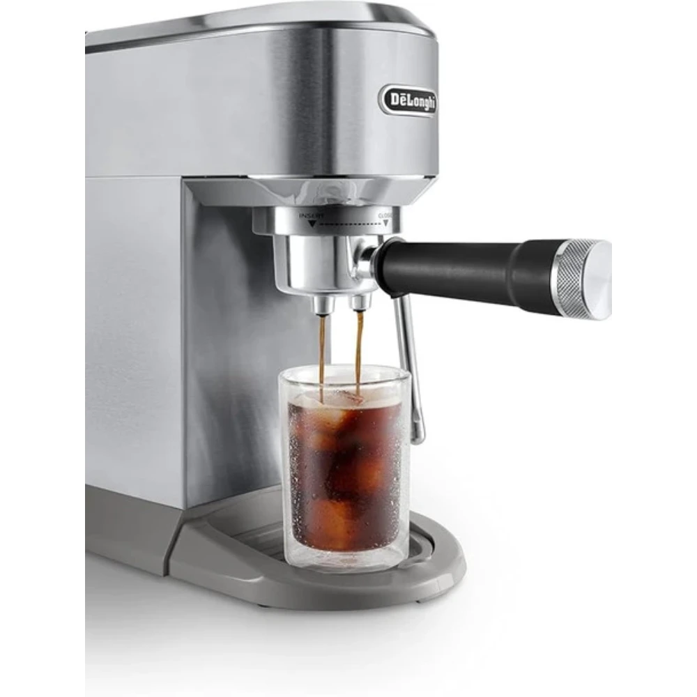 DeLonghi Dedica Duo Espresso Coffee Machine - Stainless Steel | EC890.M