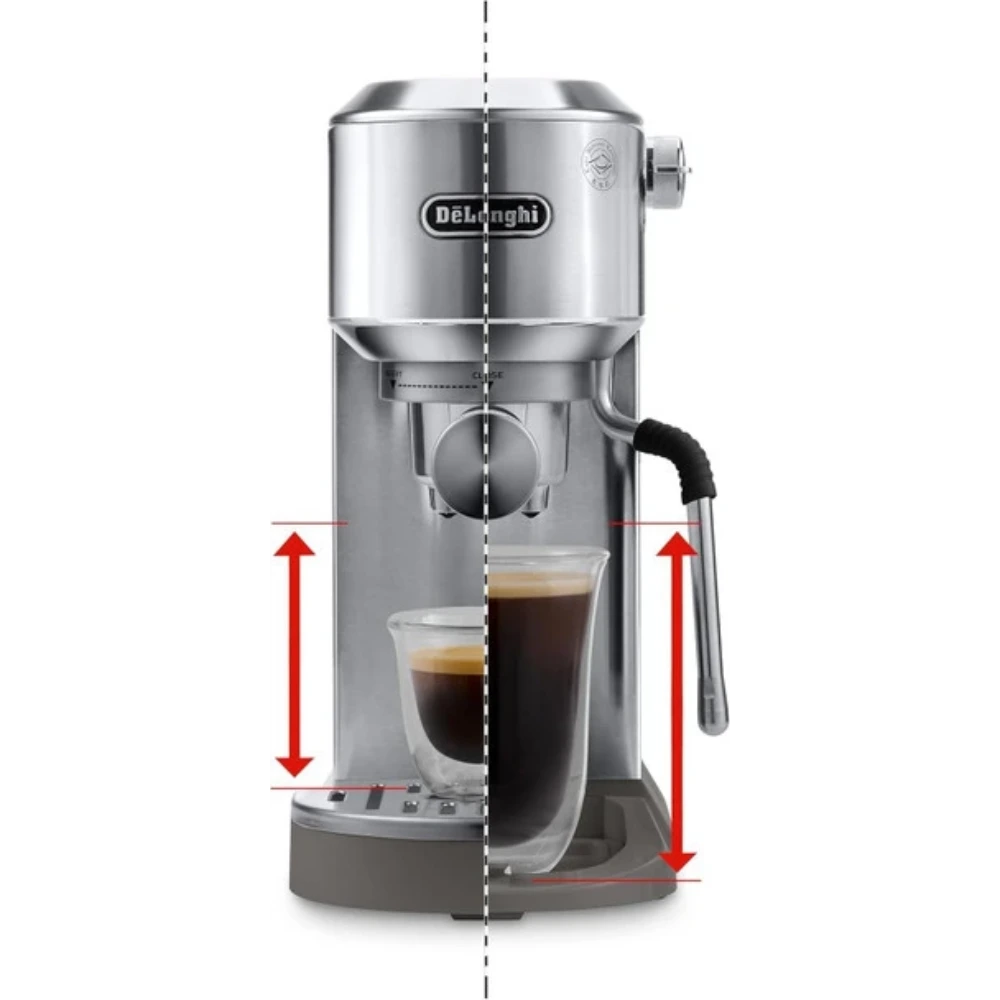 DeLonghi Dedica Duo Espresso Coffee Machine - Stainless Steel | EC890.M