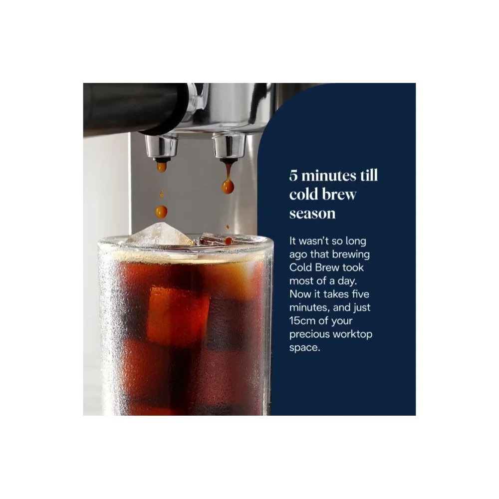 DeLonghi Dedica Duo Espresso Coffee Machine - Stainless Steel | EC890.M