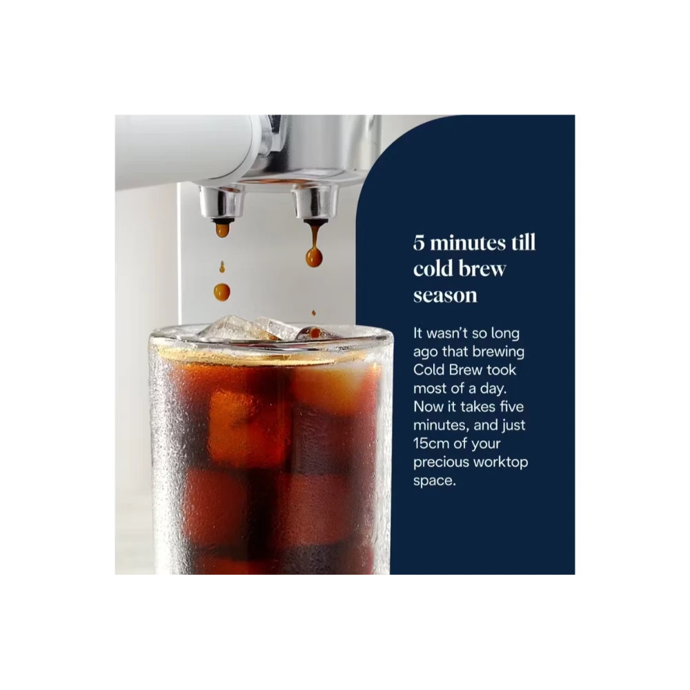 DeLonghi Dedica Duo Espresso Coffee Machine - White | EC890.WI