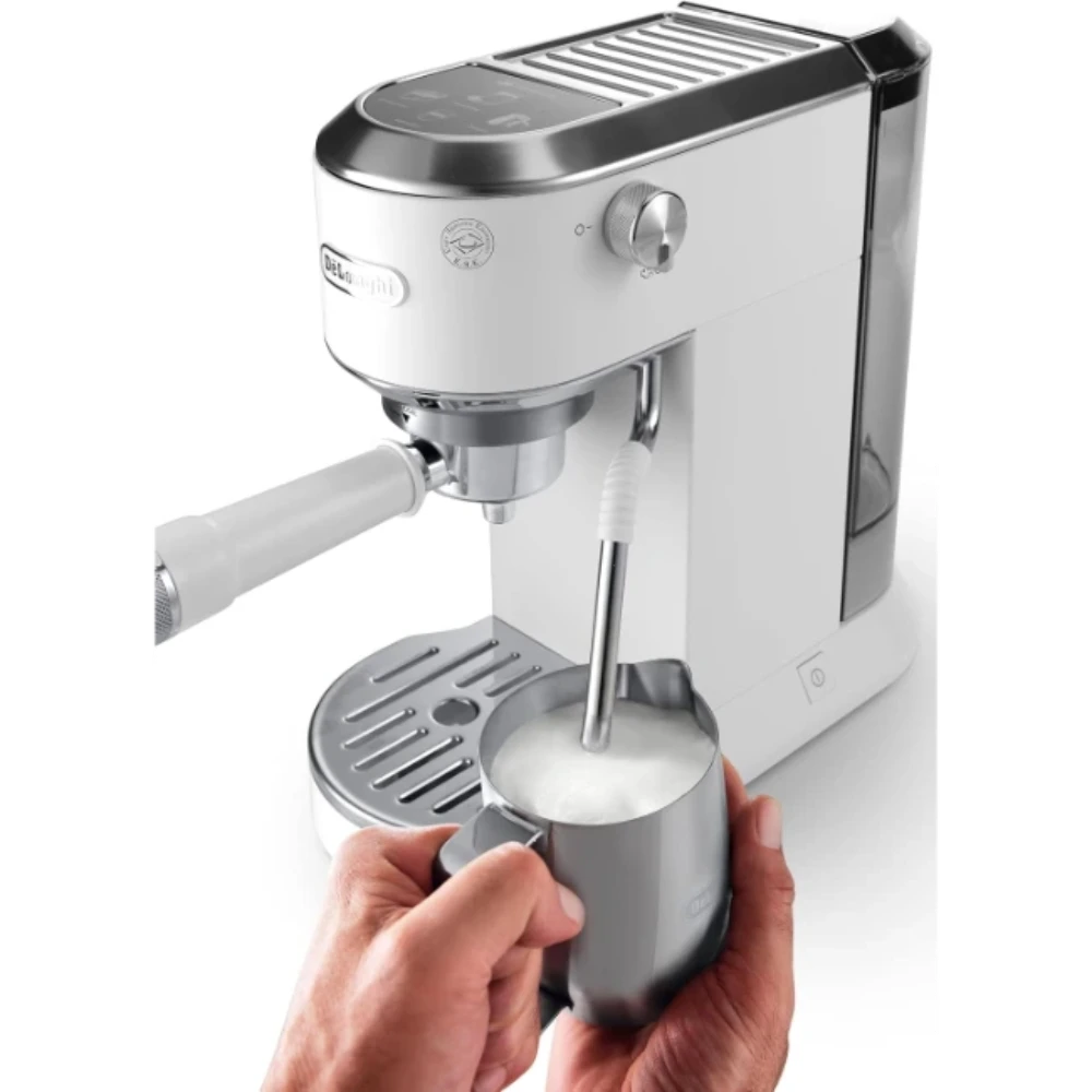DeLonghi Dedica Duo Espresso Coffee Machine - White | EC890.WI