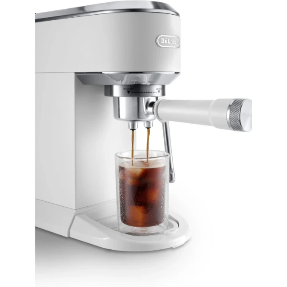 DeLonghi Dedica Duo Espresso Coffee Machine - White | EC890.WI