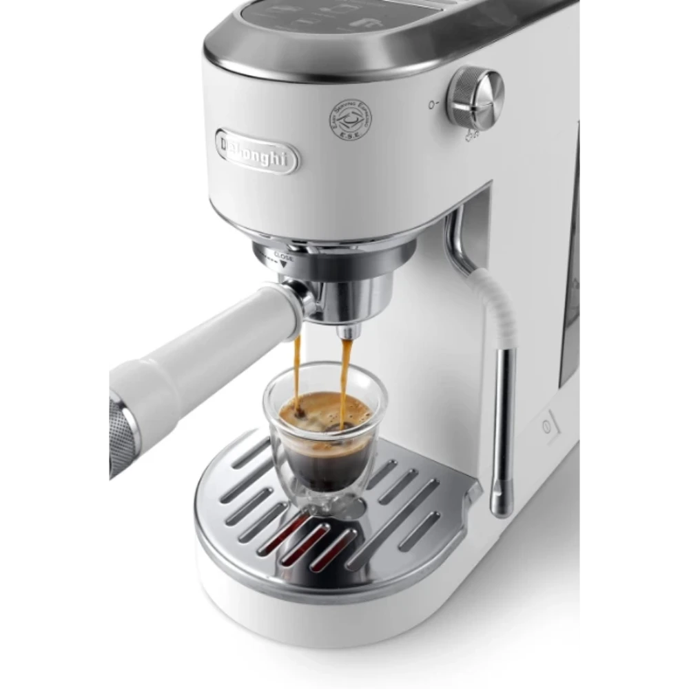 DeLonghi Dedica Duo Espresso Coffee Machine - White | EC890.WI