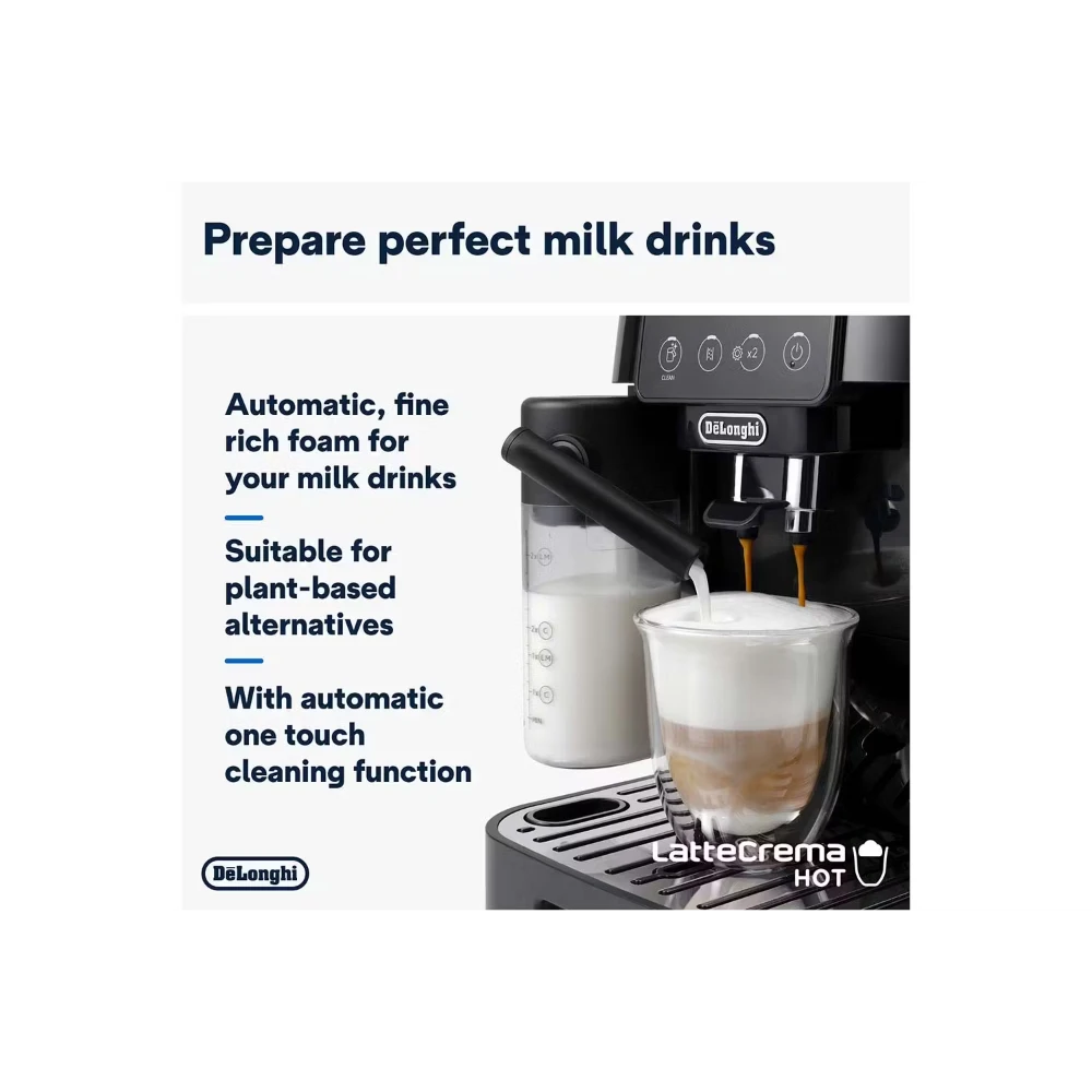 DeLonghi Magnifica Start Fully Automatic Bean to Cup Coffee Machine - Black | ECAM220.60.B