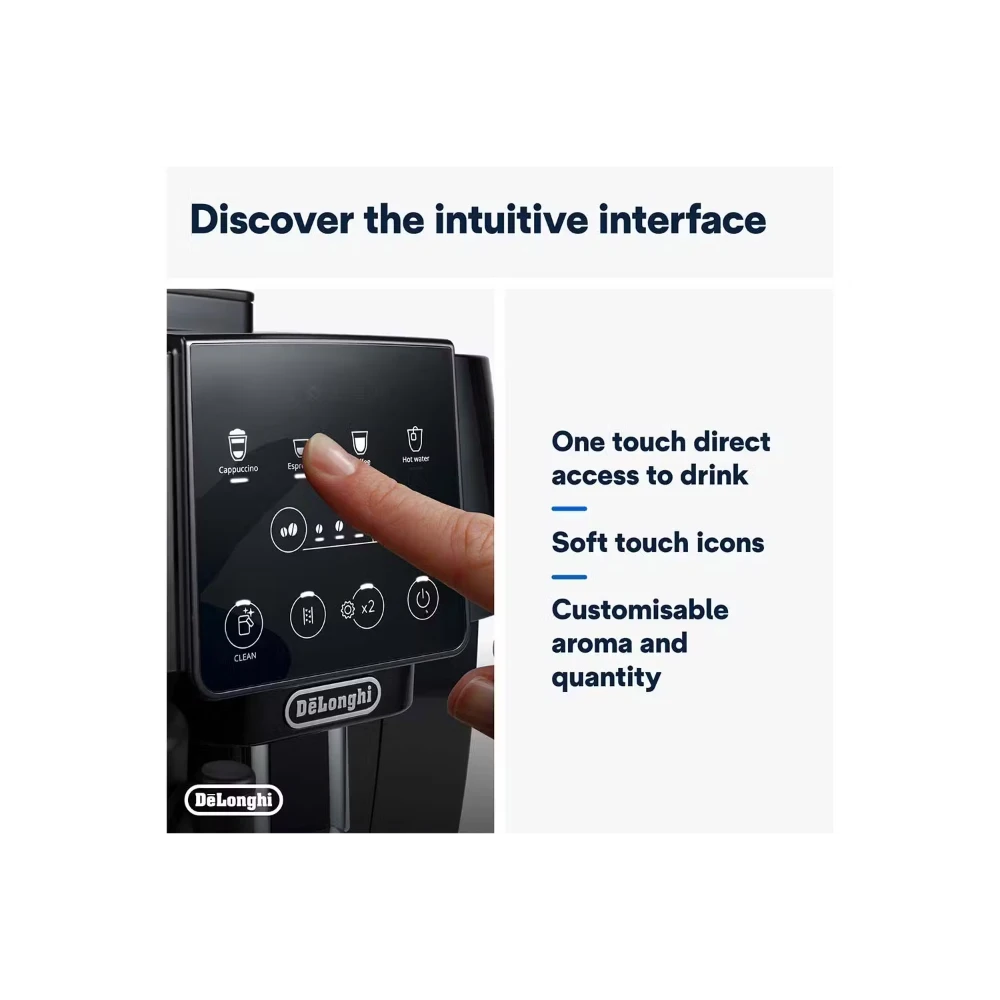 DeLonghi Magnifica Start Fully Automatic Bean to Cup Coffee Machine - Black | ECAM220.60.B