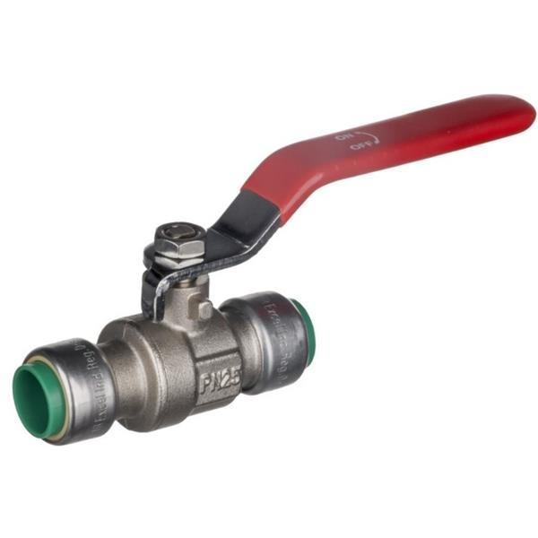 Easi Plumb 1/2" Pushtite Lever Action Ball Valve | EPPT12BV