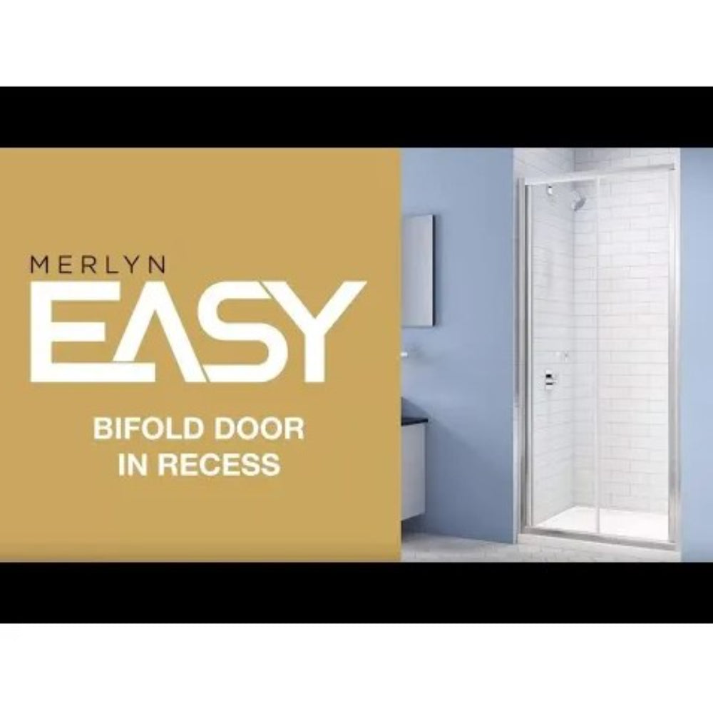 MERLYN Easy Bifold Shower Door | Chrome | 700mm to 900mm