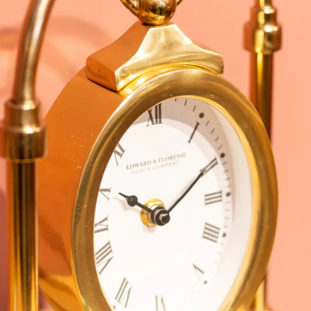 Tara Lane Edward and Florence Hanging Clock - Gold | TL6361