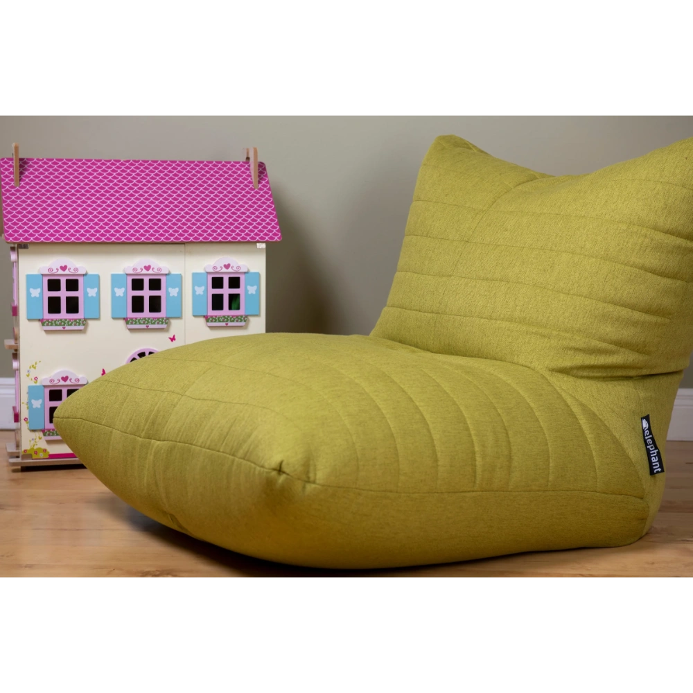 Elephant Boho Chair Bean Bag - Green | EBHGRE19